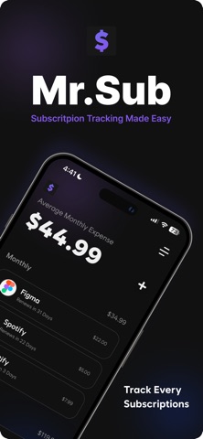 Mr.Sub: Manage Subscriptions Screenshot 1 of 8