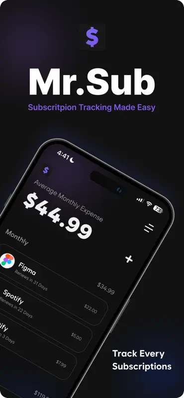 Mr.Sub: Manage Subscriptions screenshot 1 of 8