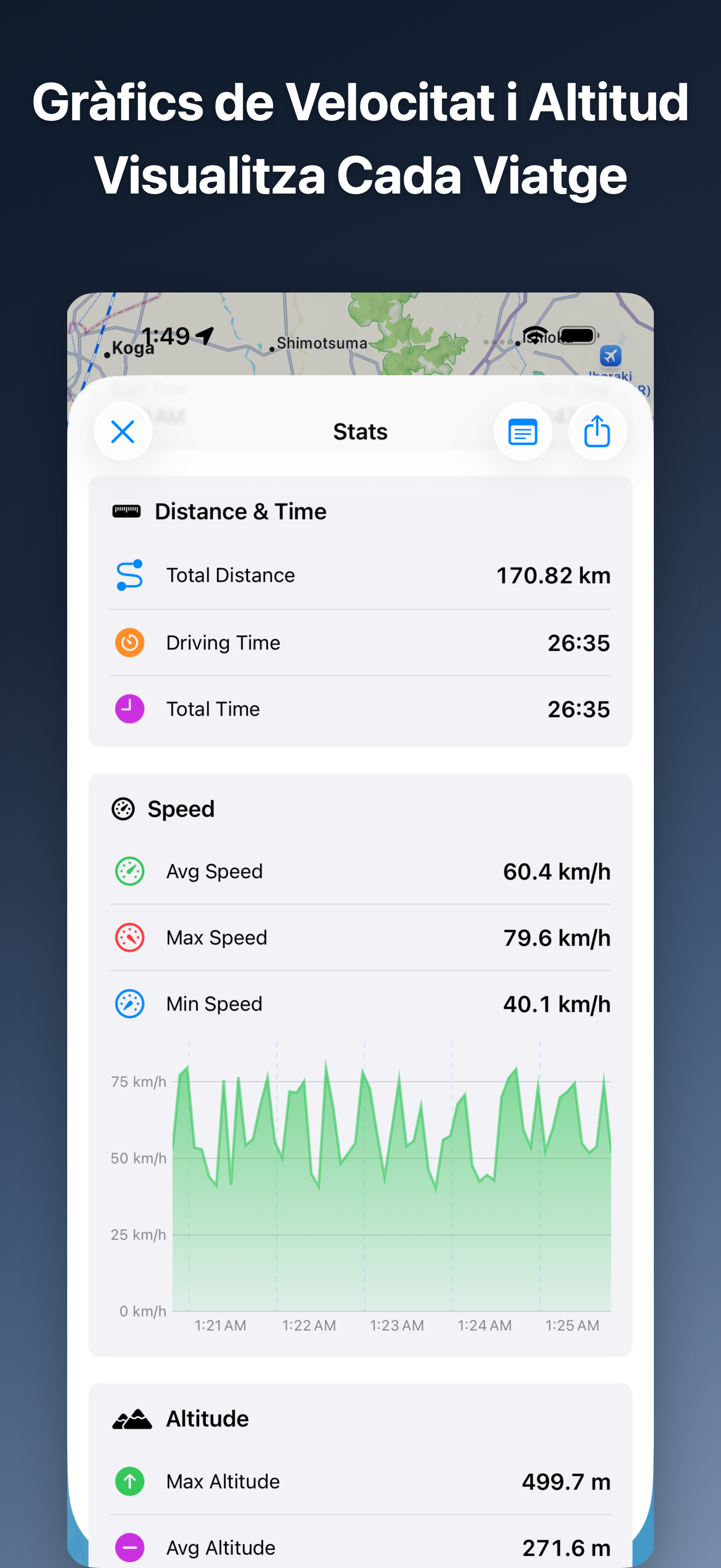 DriveTracker - Driving Log iOS screenshot 2 showing app interface