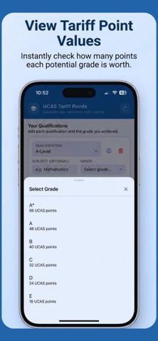 UCAS Calculator iPhone screenshot