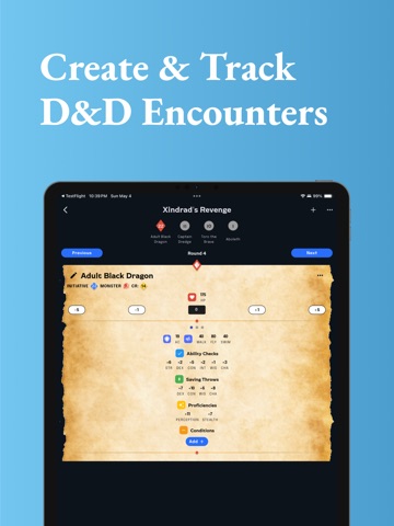 Roll for Initiative iPad screenshot