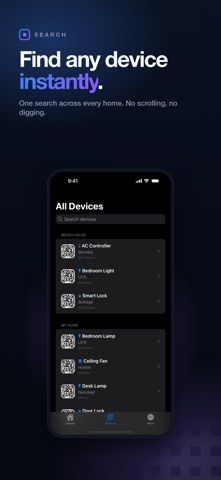 SmartHomeQR iPhone screenshot