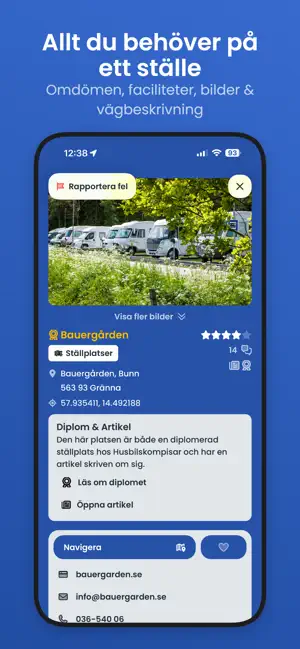 Ställplatsappen screenshot 2