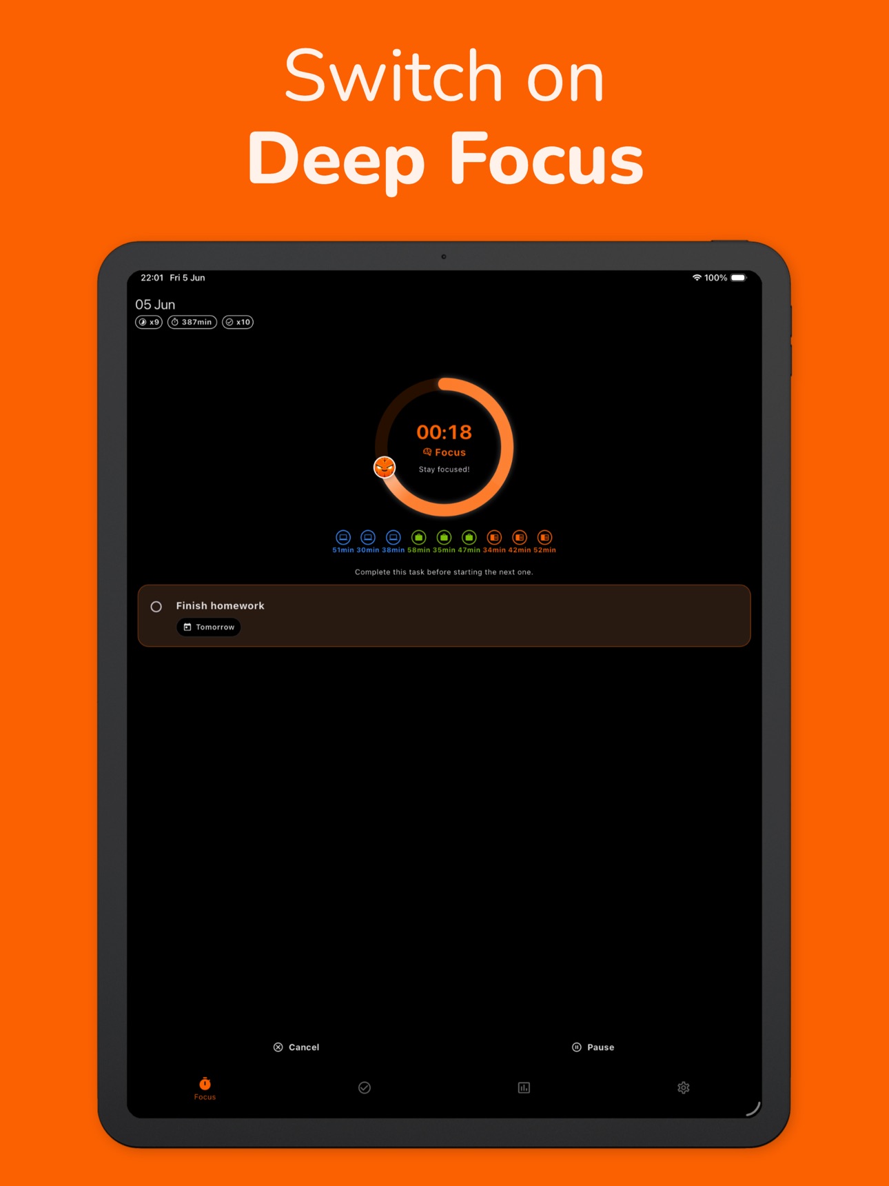 Screenshot 6 of Deep Focus Time: FocusMode