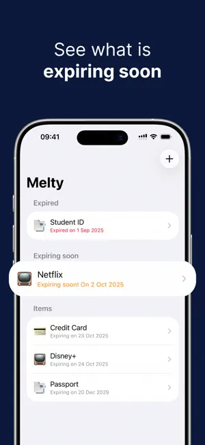 Melty – Track Expiration Dates screenshot 2