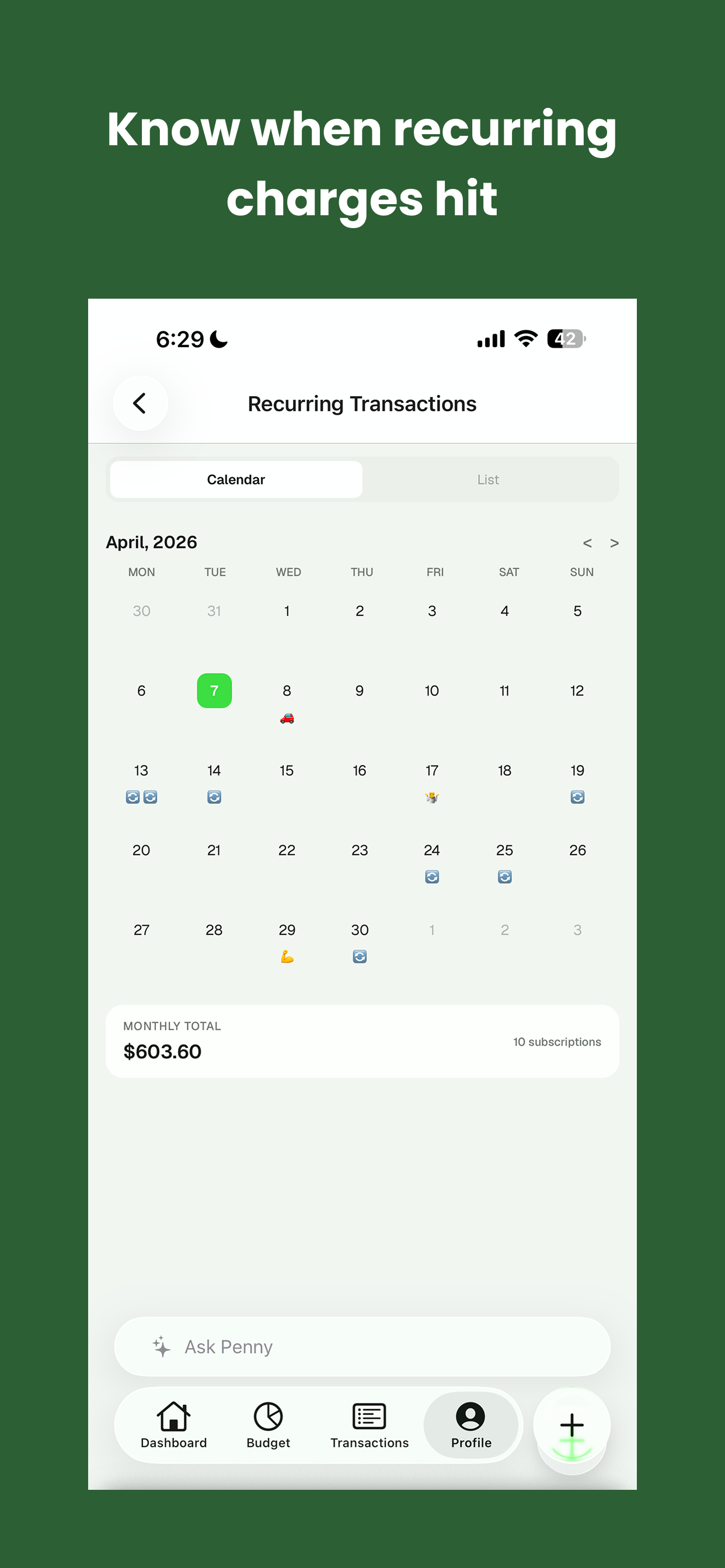 Tally - Mindful Budgeting
