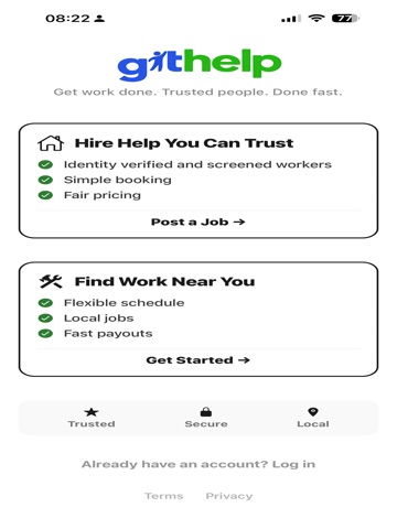 GitHelp - Local Help iPad screenshot