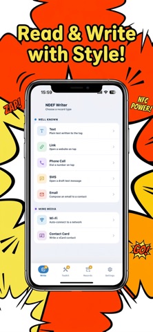 NFC Studio | Reader - Writer iPhone screenshot