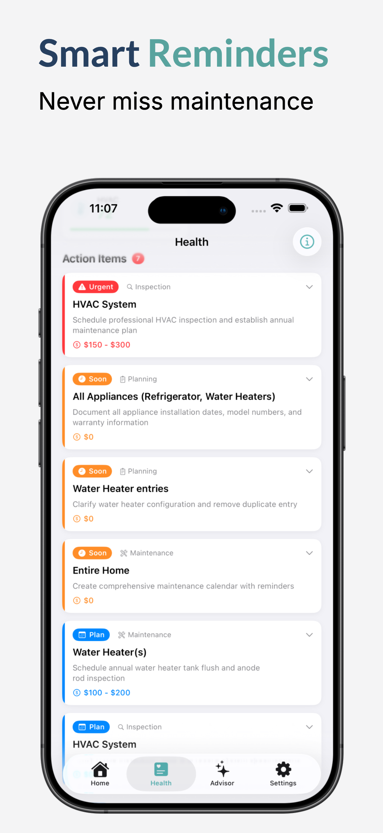 House.IQ - Maintenance Tracker