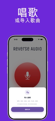 倒放 Reverse Audio 变声器音效 screenshot