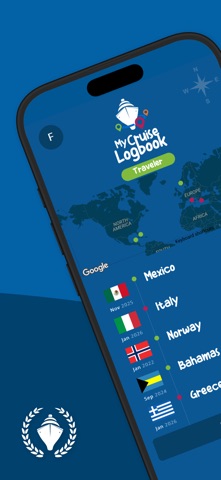 Cruise & Travel Logbook iPhone screenshot