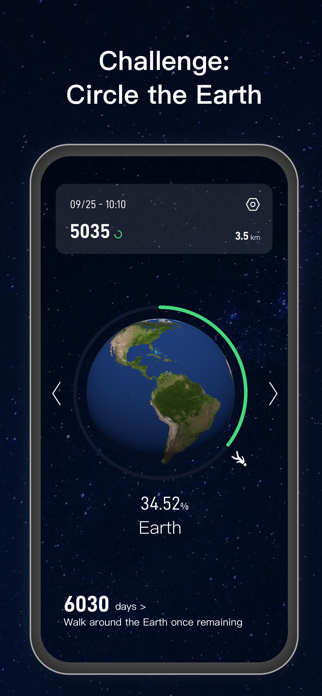 EarthSteps - Pedometer&Counter Screenshot 1 of 8