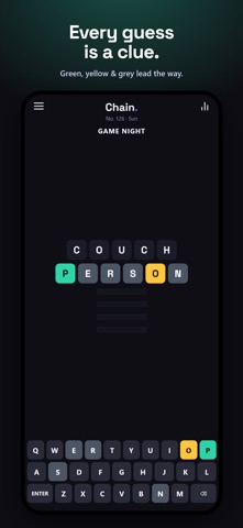 Chain: Daily Word Puzzle iPhone screenshot