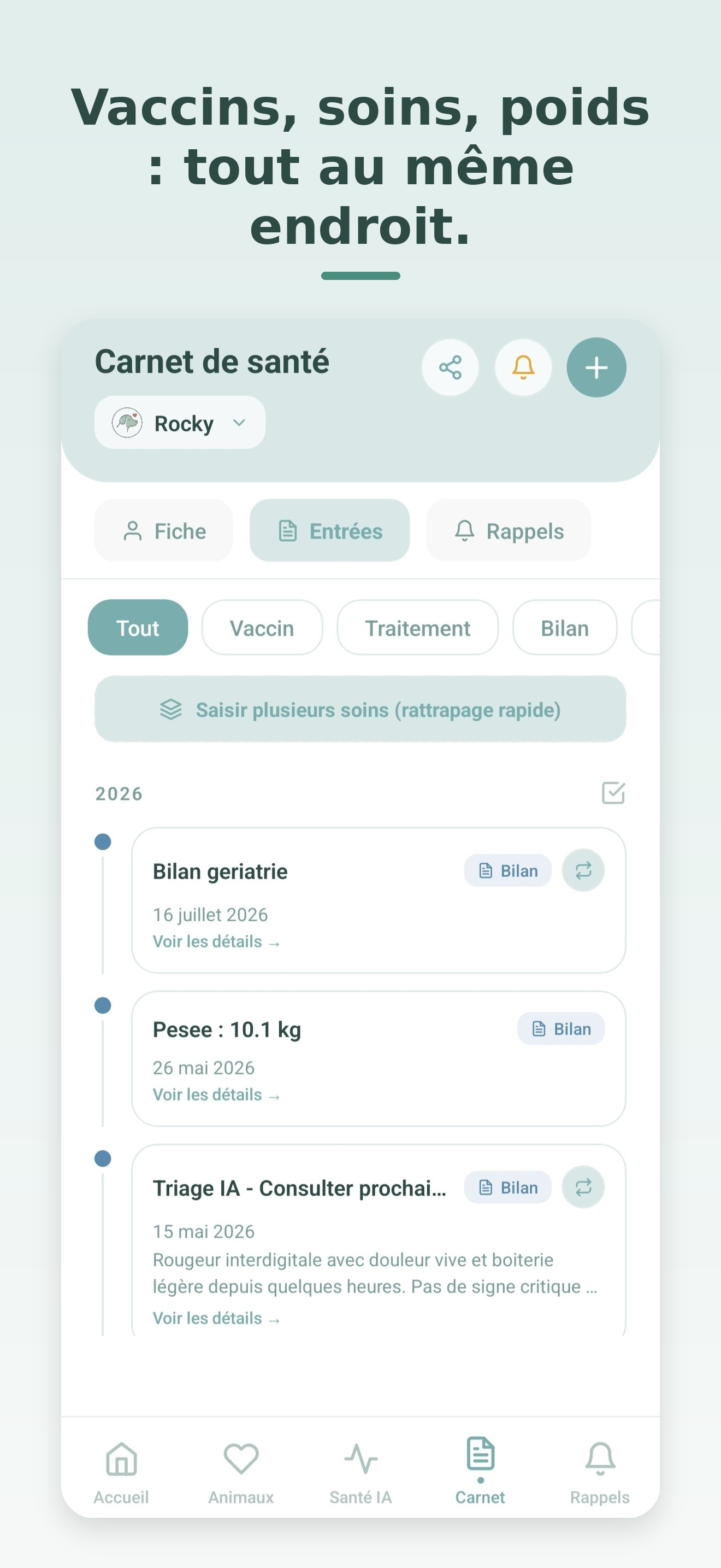 2SIRE : carnet santé animal screenshot 4