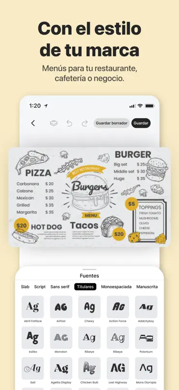 メニュー作成 Menu creator screenshot 5 of 7