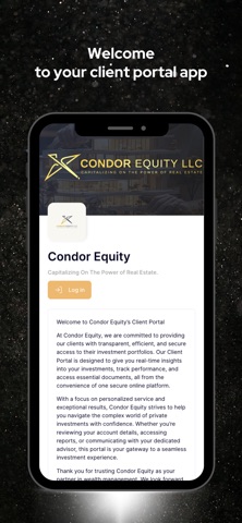 Condor Equity Client Portal screenshot