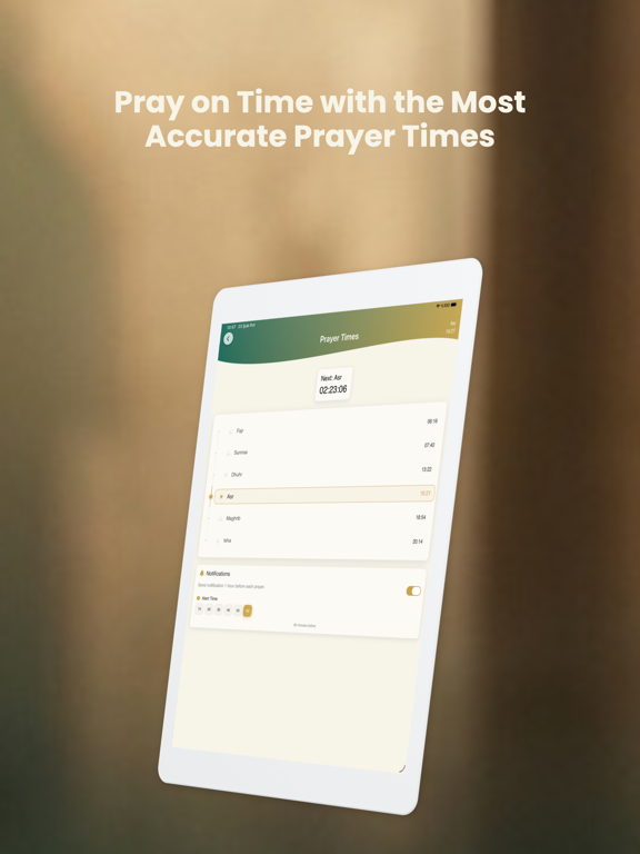 Ikra: Quran Prayer Times iPad screenshot 3