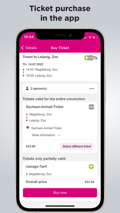 Mobilitätsportal Mitteldtl. Screenshot