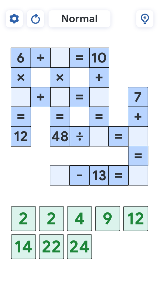 #2. Crossmath Games - Math Puzzle (iOS) 由: Longwind Studio