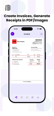 Billing Plus - Invoice,Receipt Screenshot 3 of 10
