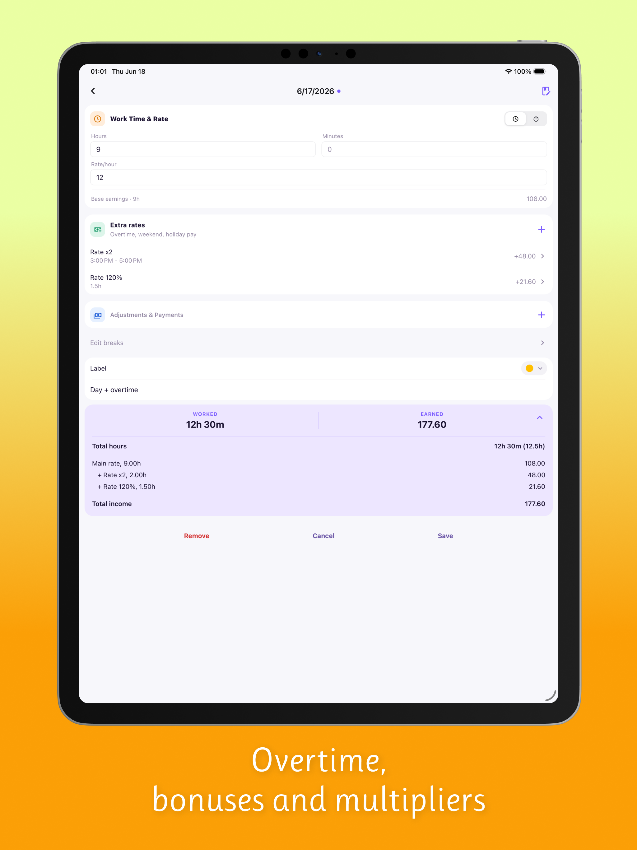 Work Hours Tracker - Timesheet screenshot 7