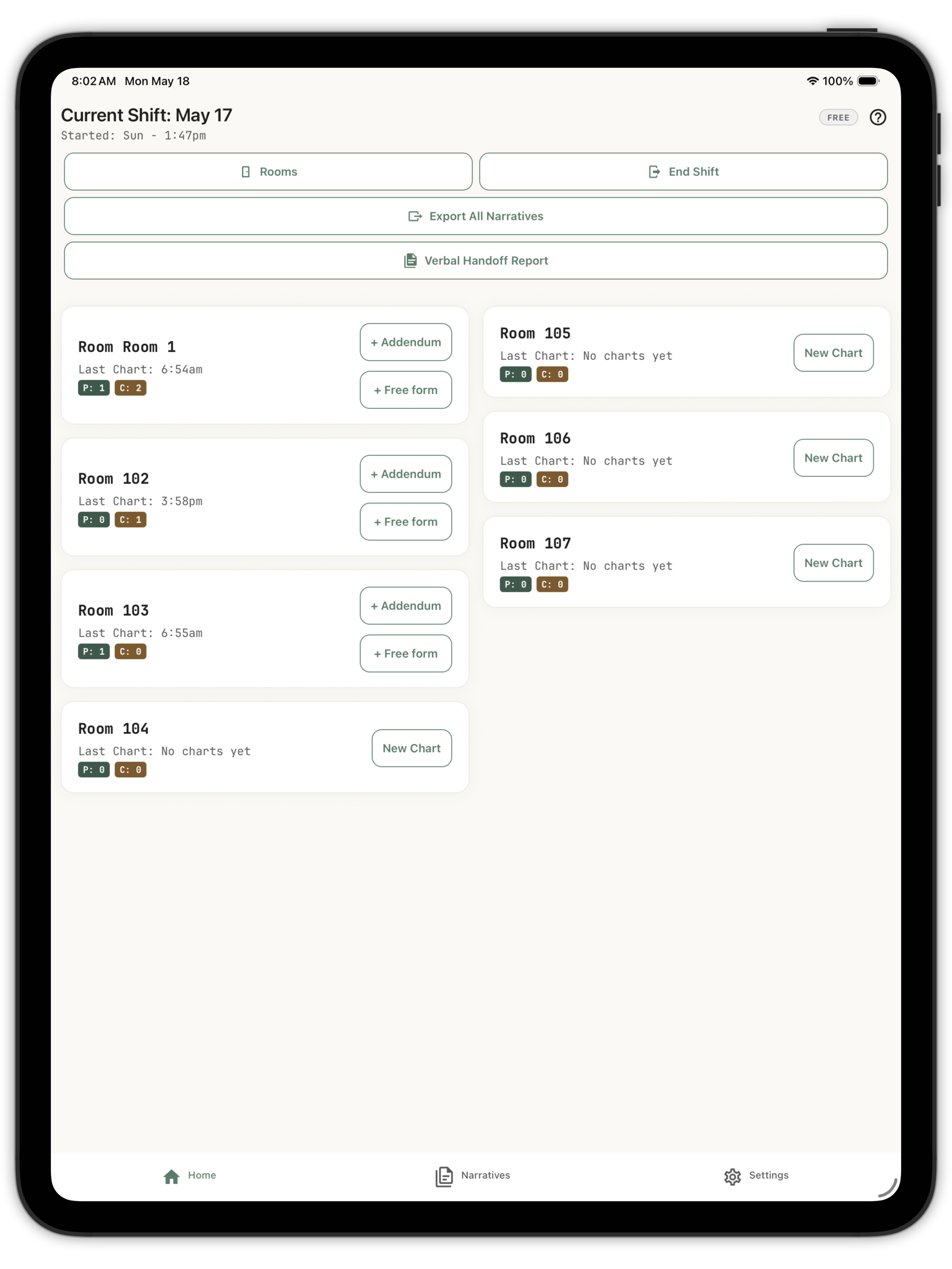 Nurse Charting Pro · RN 