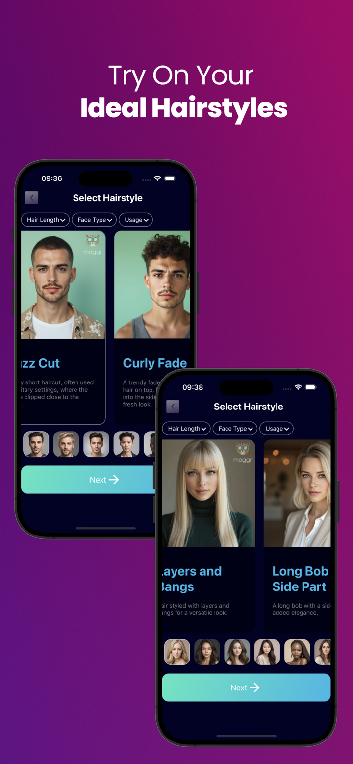 Moggr - Haircut & Looksmax AI screenshot 3