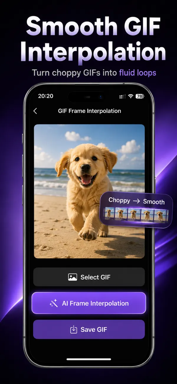 Screenshot #3 pour AI Video Smoother: 120FPS