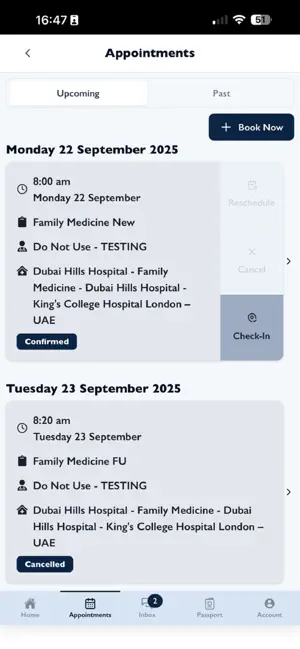 King's College Hospital Dubai iPhone screenshot 3