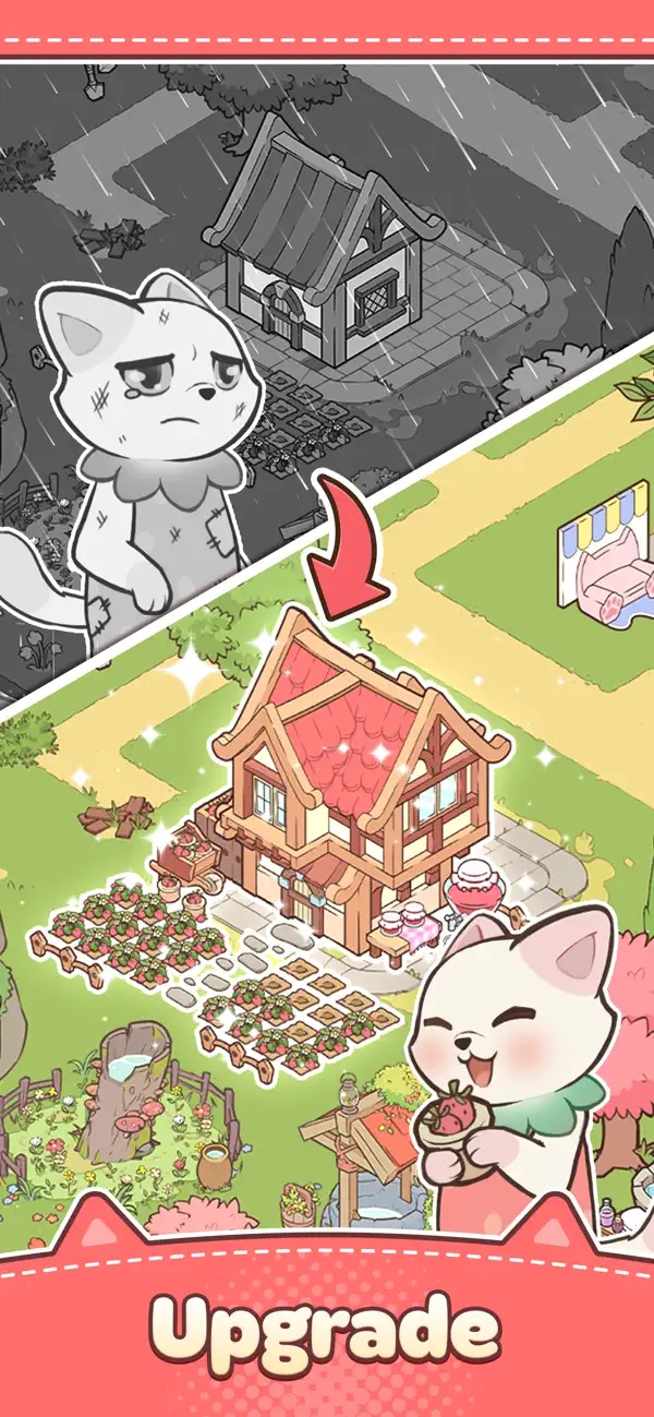 #2. Merge Cat Town (iOS) By: MOBIRIX