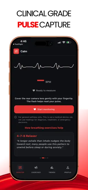 Calm - Heart Rate & Breathing screenshot 1