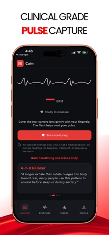 Calm - Heart Rate & Breathing Screenshot 1 of 4