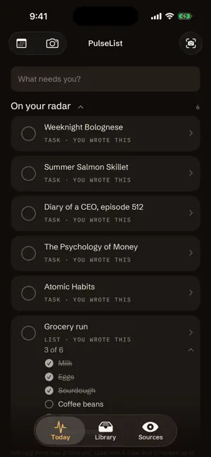 PulseList screenshot 2