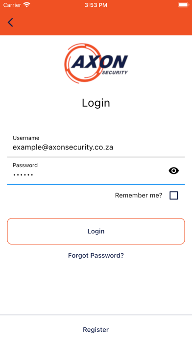 Axon Alarms Screenshot