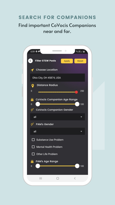 CoVocis - Connect Cope Care Screenshot