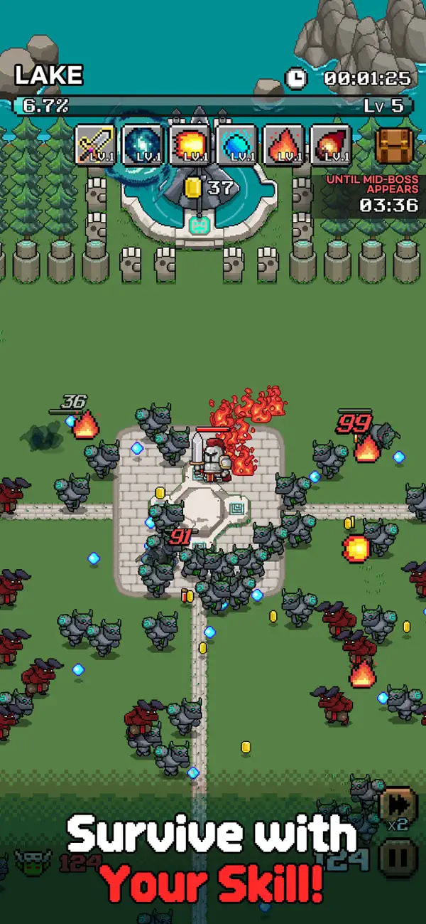 PixelExpedition:Survivor.IO iOS Mod IPA screenshot 3 - iOS game interface