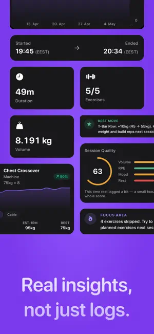Reps – AI Gym Workout Tracker screenshot 2