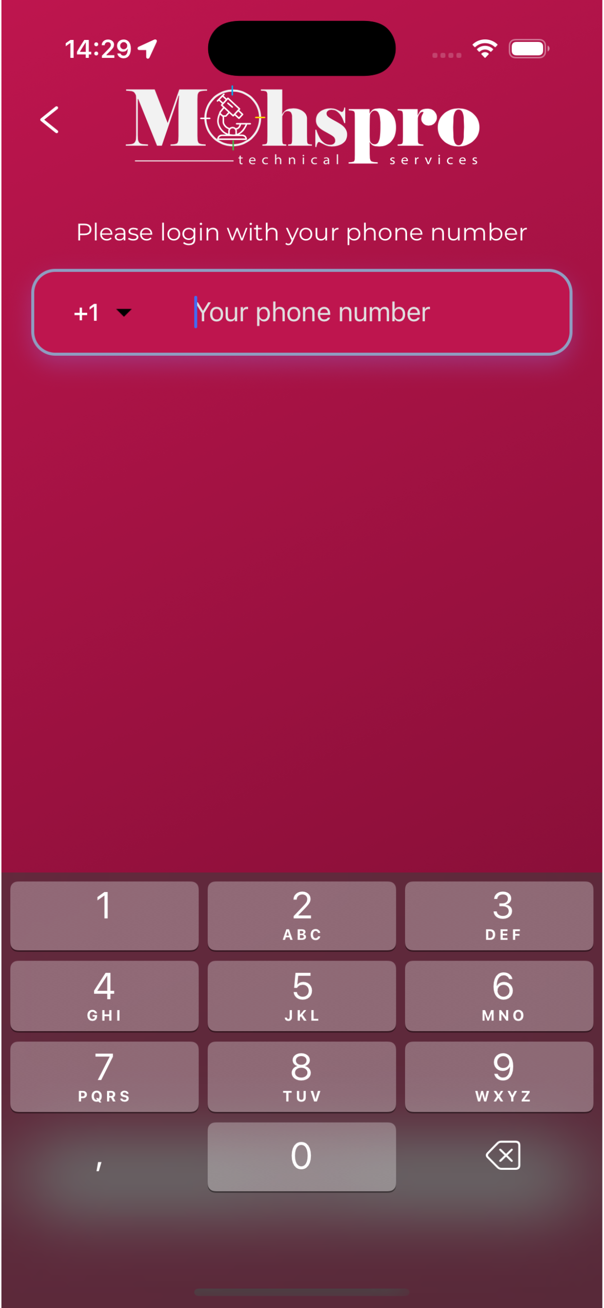 Mohspro technician screenshot 2