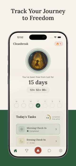 Cleanbreak: Quit Porn Tracker Screenshot 2 of 6