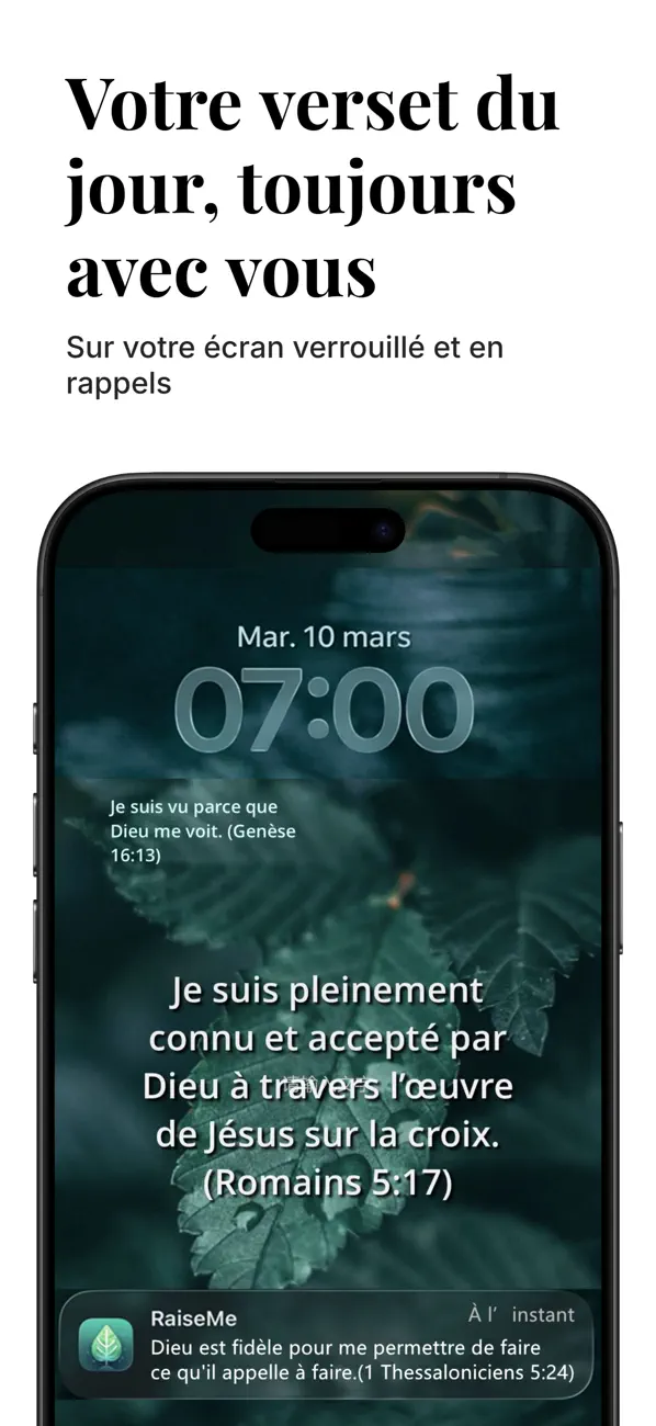 Screenshot #1 pour Verset du Jour – Bible Widget