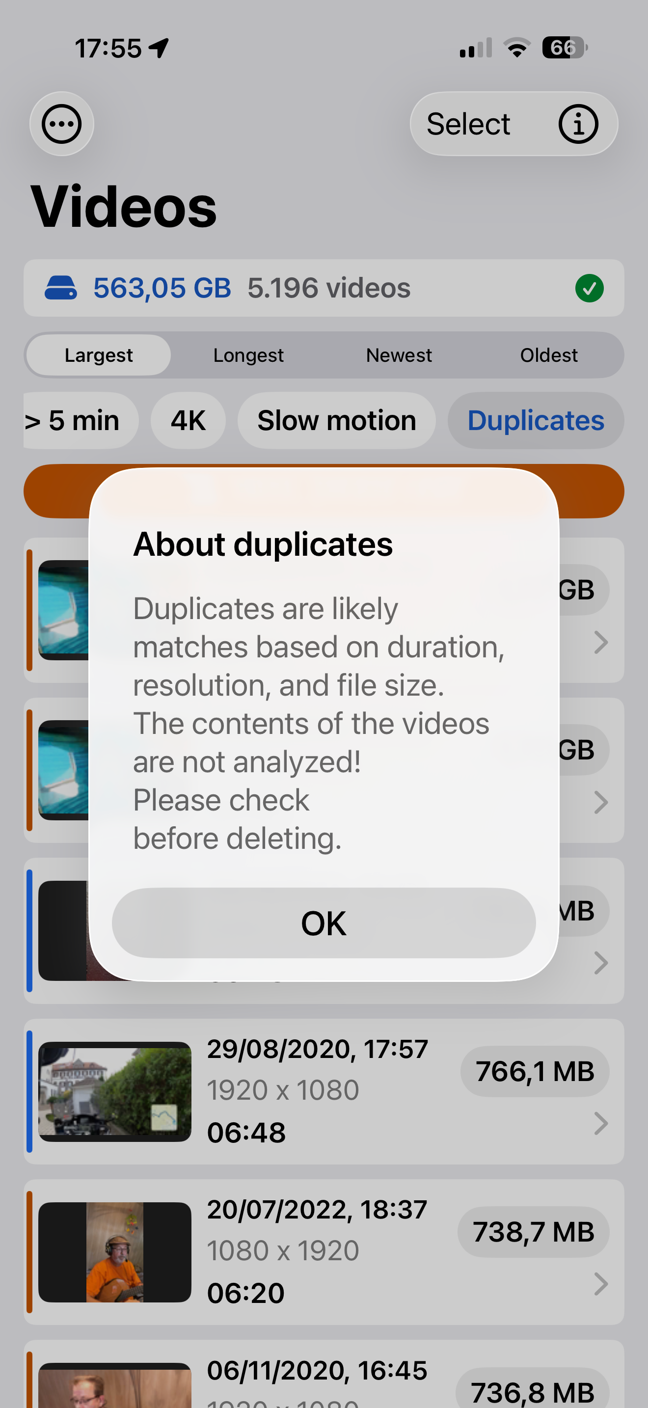 VideoSweep screenshot 6