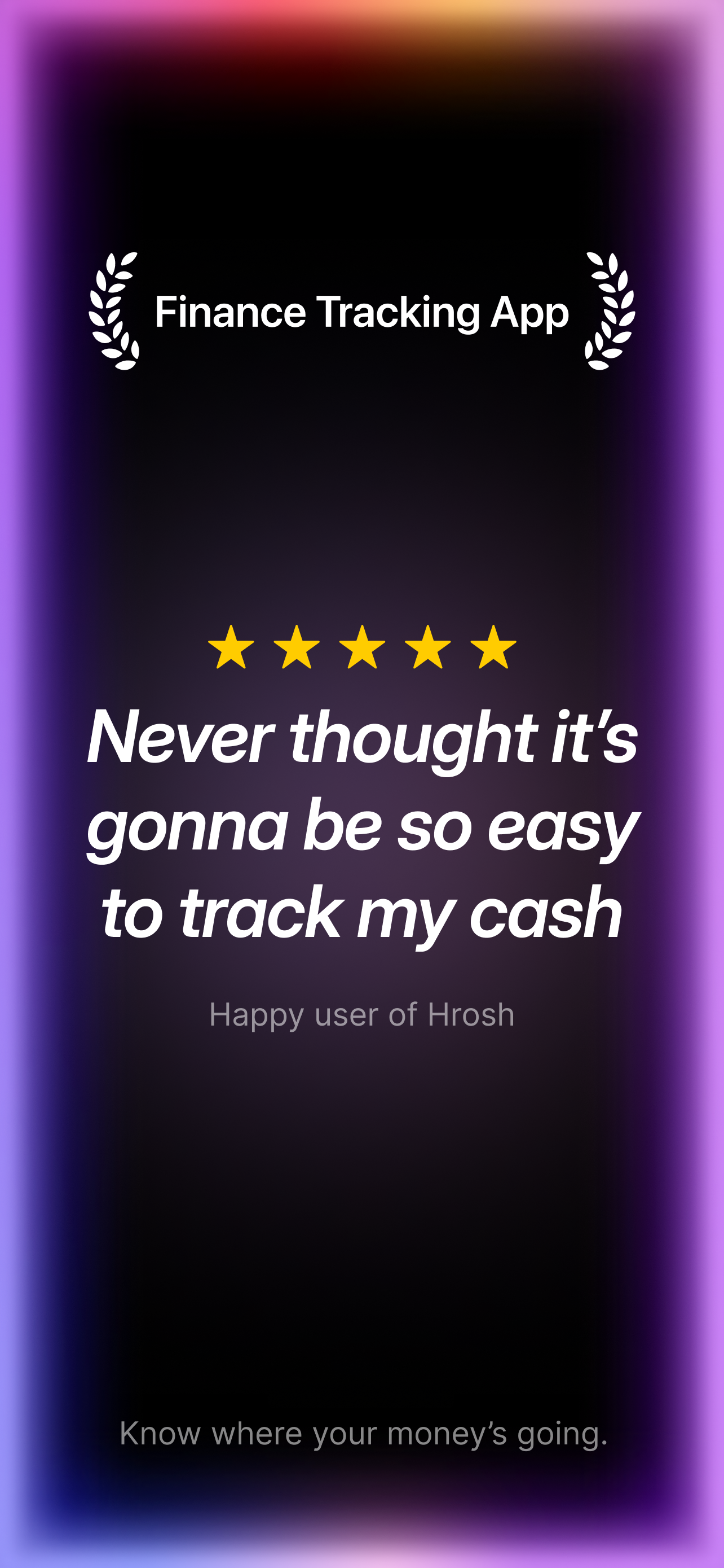 Finance Tracking Buddy - Hrosh