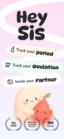 HeySis: Cycle & Period Tracker — App Store screenshot 1
