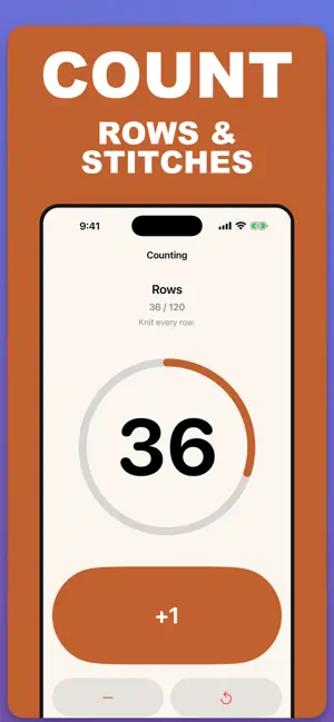 Knitting Crochet Row Counter screenshot 1