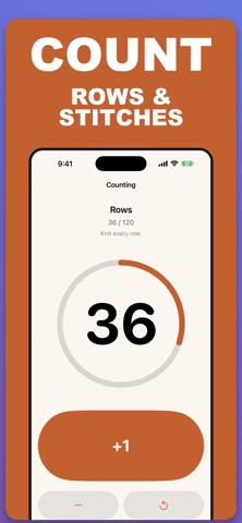 Knitting Crochet Row Counter Screenshot 1 of 5