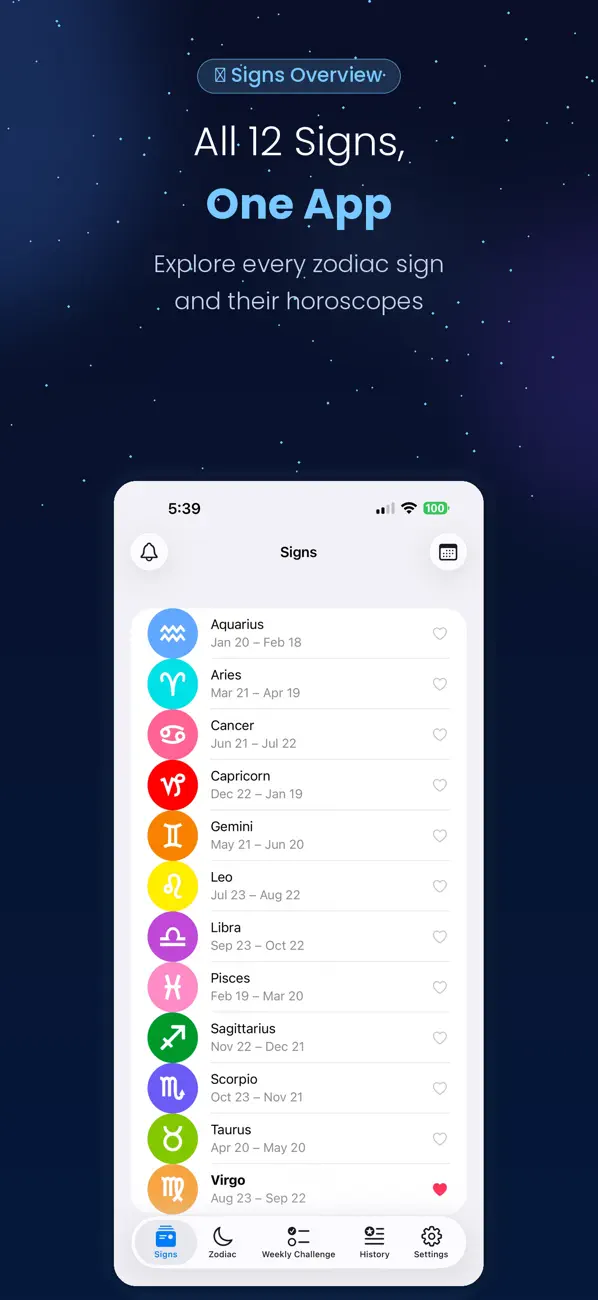 Screenshot #1 pour Horóscopos diario, Astrologia