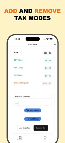 Sales Tax Canada - Beaver screenshot