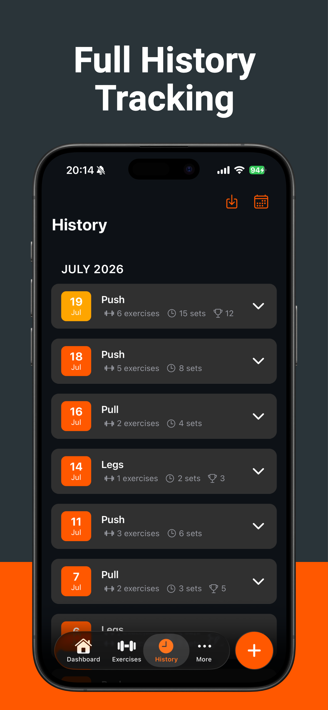 Gym Note Plus: Workout Tracker screenshot 5