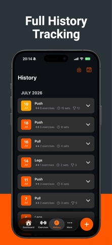 Gym Note Plus: Workout Tracker screenshot