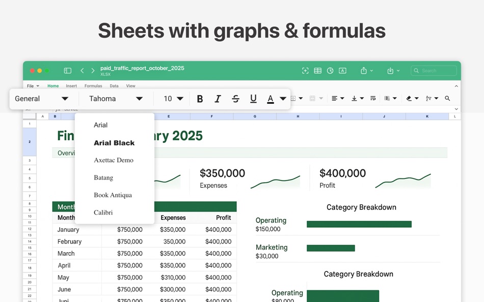 #2. Spreadsheets ® (macOS) Podle: SMM service, s.r.o.